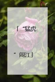 “猛虎”闹江