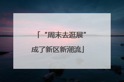 “周末去逛展”成了新区新潮流