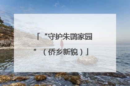 “守护朱鹮家园”（侨乡新貌）