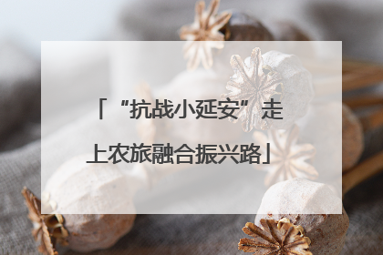 “抗战小延安”走上农旅融合振兴路