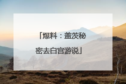 爆料：盖茨秘密去白宫游说