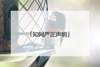 知网严正声明