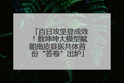 百日攻坚显成效！数坤坤大模型赋能南皮县医共体首份“答卷”出炉