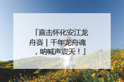 直击怀化安江龙舟赛｜千年龙舟魂，呐喊声震天！