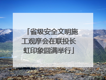 省级安全文明施工观摩会在联投长虹印象圆满举行