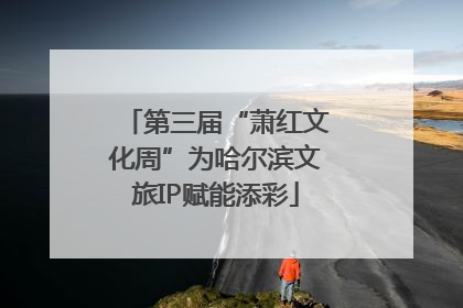 第三届“萧红文化周”为哈尔滨文旅IP赋能添彩