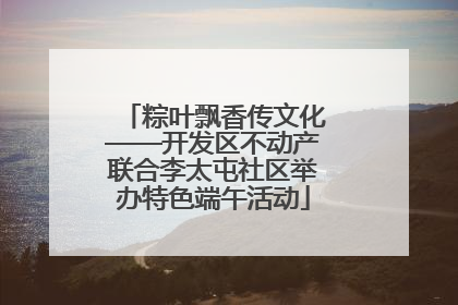 粽叶飘香传文化——开发区不动产联合李太屯社区举办特色端午活动