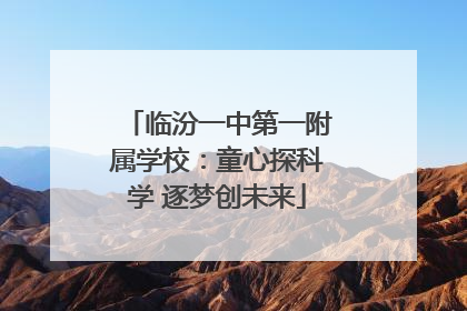 临汾一中第一附属学校：童心探科学 逐梦创未来