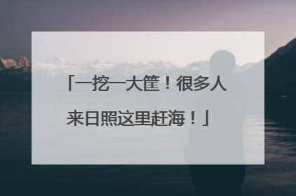 一挖一大筐！很多人来日照这里赶海！