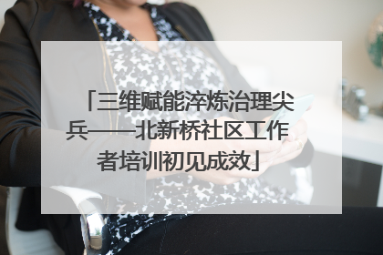 三维赋能淬炼治理尖兵——北新桥社区工作者培训初见成效