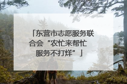 东营市志愿服务联合会“农忙来帮忙 服务不打烊”