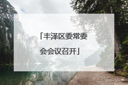 丰泽区委常委会会议召开