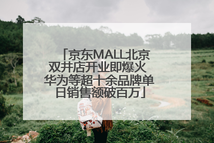 京东MALL北京双井店开业即爆火 华为等超十余品牌单日销售额破百万