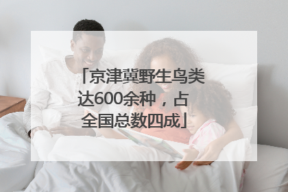 京津冀野生鸟类达600余种，占全国总数四成