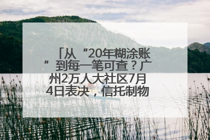 从“20年糊涂账”到每一笔可查？广州2万人大社区7月4日表决，信托制物业如何取“信”？