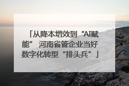 从降本增效到“AI赋能” 河南省管企业当好数字化转型“排头兵”