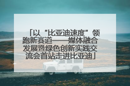 以“比亚迪速度”领跑新赛道——媒体融合发展暨绿色创新实践交流会首站走进比亚迪