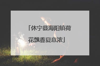 休宁县海阳镇荷花飘香夏意浓