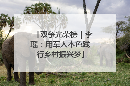双争光荣榜｜李瑶：用军人本色践行乡村振兴梦