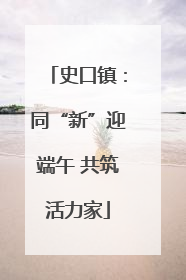 史口镇：同“新”迎端午 共筑活力家