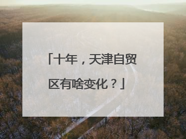 十年，天津自贸区有啥变化？