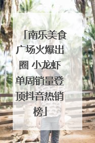 南乐美食广场火爆出圈 小龙虾单周销量登顶抖音热销榜
