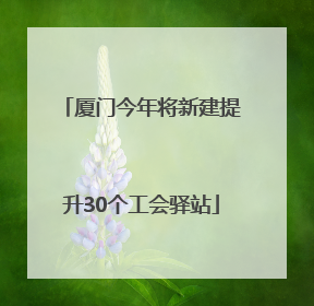 厦门今年将新建提升30个工会驿站