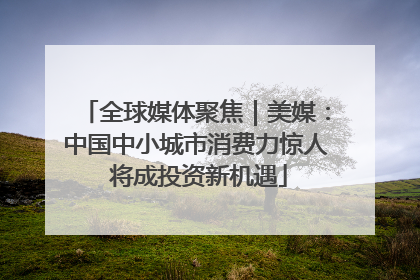 全球媒体聚焦｜美媒：中国中小城市消费力惊人 将成投资新机遇