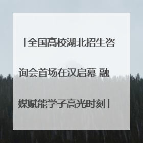 全国高校湖北招生咨询会首场在汉启幕 融媒赋能学子高光时刻