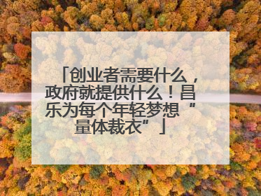 创业者需要什么，政府就提供什么！昌乐为每个年轻梦想“量体裁衣”