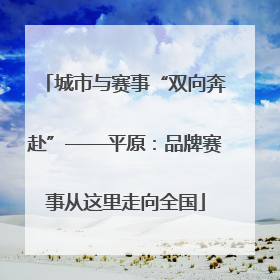 城市与赛事“双向奔赴”——平原：品牌赛事从这里走向全国