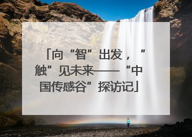向“智”出发，“触”见未来——“中国传感谷”探访记