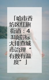 哈市香坊区红旗街道：43项指标大排查城市治理“有数有温度”