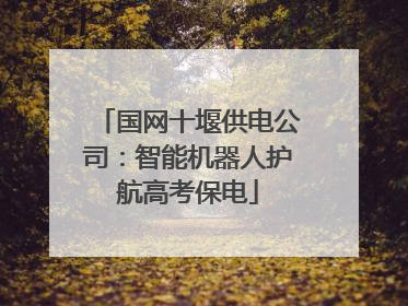 国网十堰供电公司:智能机器人护航高考保电