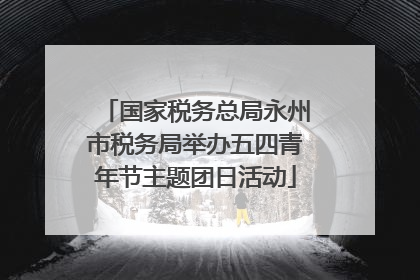 国家税务总局永州市税务局举办五四青年节主题团日活动