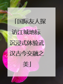 国际友人探访江城地标 沉浸式体验武汉古今交融之美