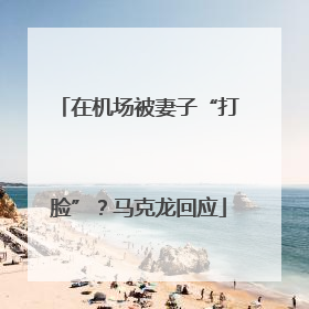 在机场被妻子“打脸”？马克龙回应