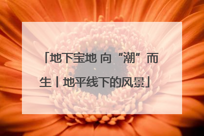 地下宝地 向“潮”而生丨地平线下的风景