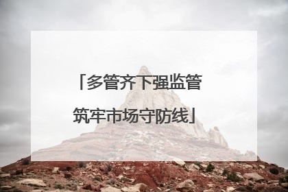 多管齐下强监管 筑牢市场守防线
