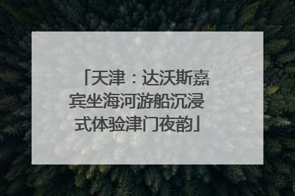 天津：达沃斯嘉宾坐海河游船沉浸式体验津门夜韵
