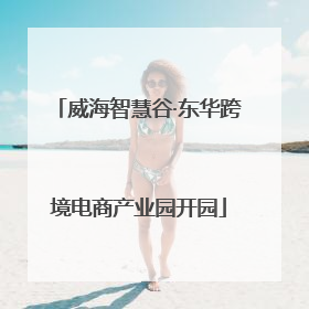 威海智慧谷·东华跨境电商产业园开园