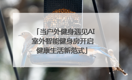 当户外健身遇见AI 室外智能健身房开启健康生活新范式