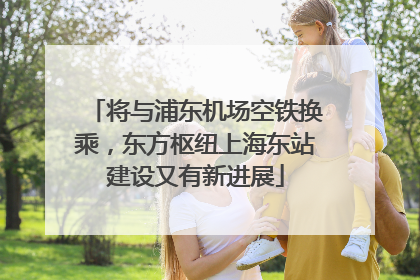 将与浦东机场空铁换乘，东方枢纽上海东站建设又有新进展