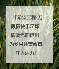 希望工程·无限极快乐足球 情暖洛阳伊川 为乡村体育教育注入活力