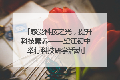 感受科技之光，提升科技素养——望江初中举行科技研学活动