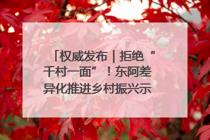 权威发布｜拒绝“千村一面”！东阿差异化推进乡村振兴示范片区建设