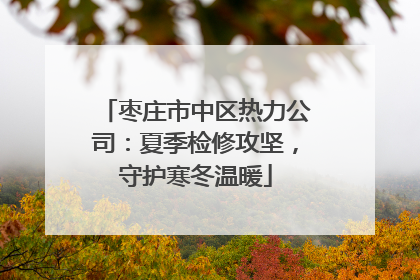 枣庄市中区热力公司：夏季检修攻坚，守护寒冬温暖