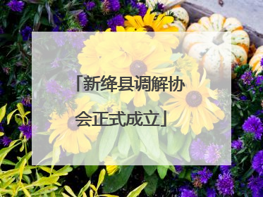 新绛县调解协会正式成立