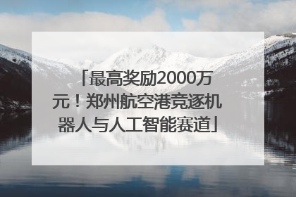 最高奖励2000万元！郑州航空港竞逐机器人与人工智能赛道