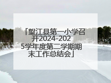 望江县第一小学召开2024-2025学年度第二学期期末工作总结会